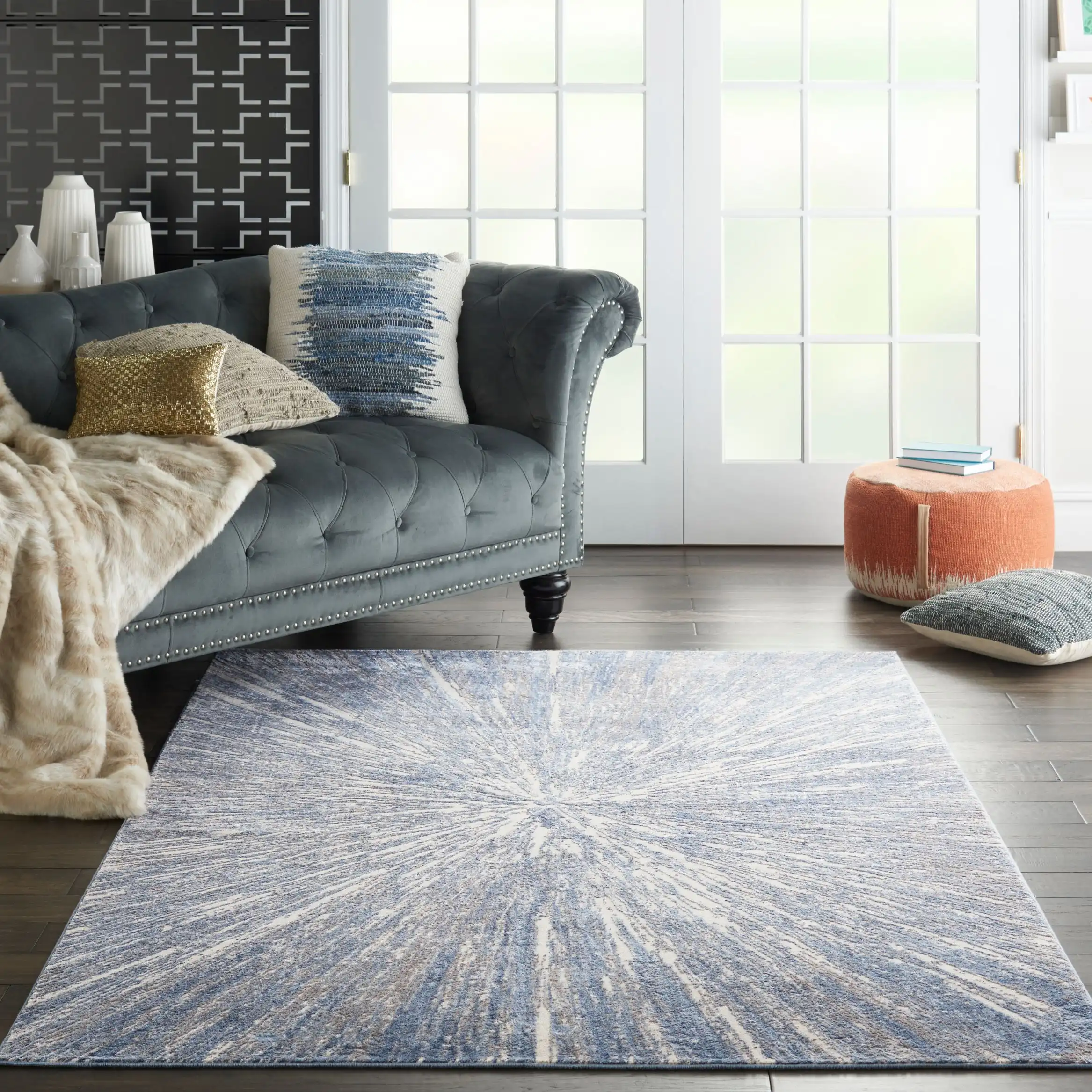 Silky Textures SLY05 Blue Grey Rug Questions & Answers