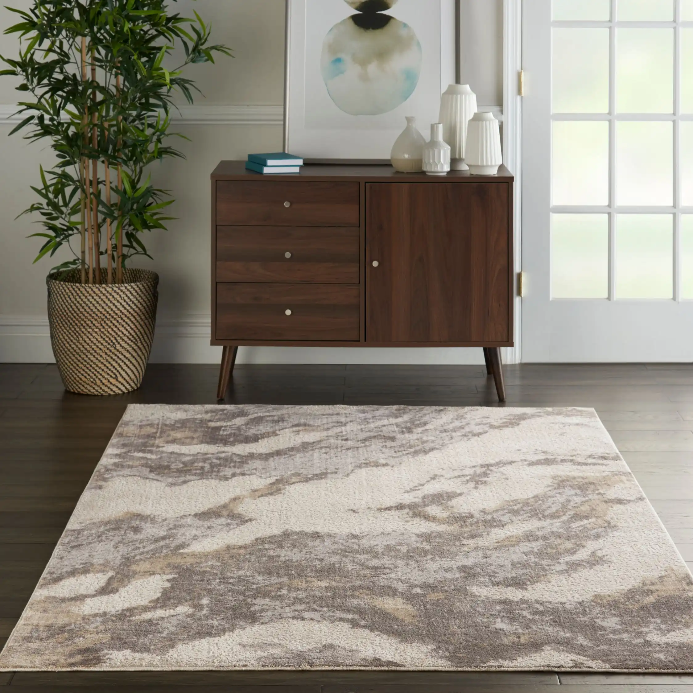 Silky Textures SLY03 Brown Ivory Rug Questions & Answers