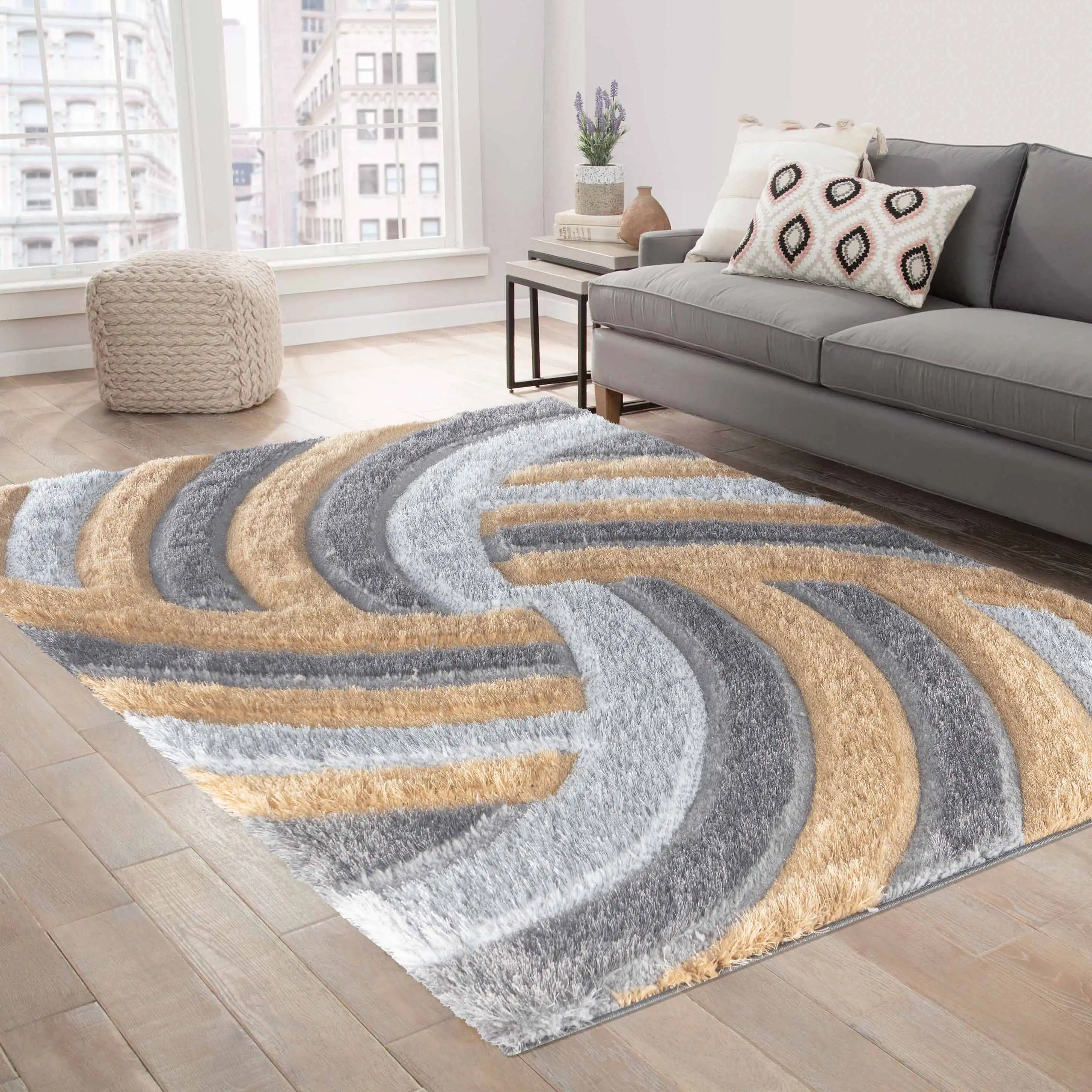 Can I put a rug on a fitted carpet without it wrinkling up and moving