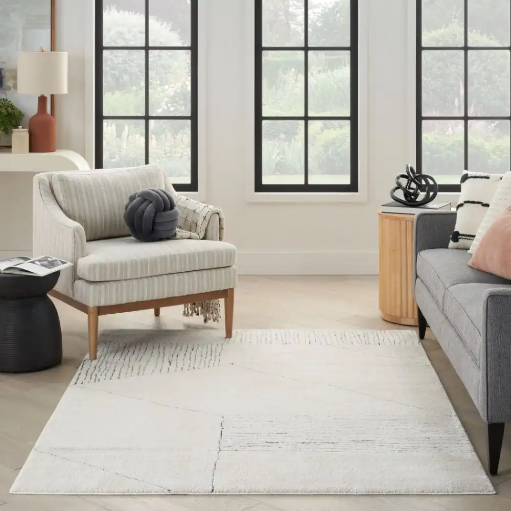 Modern Comfort MNC01 Ivory Black Rug Questions & Answers