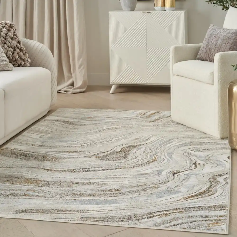 Glitz Nourison GLZ22 Grey Gold Rug Questions & Answers